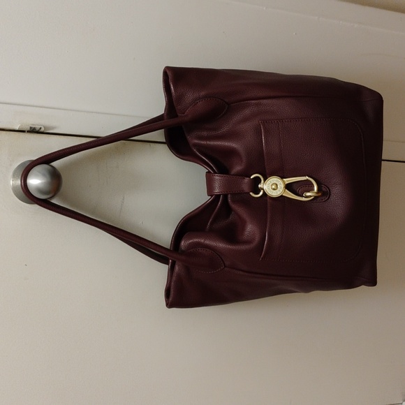 Dooney&burke Handbags - Dooney&burke Maroon Leather Tote Bag